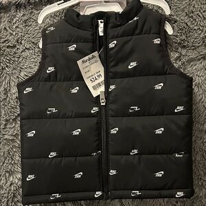 NWT Nike Infant 18M Black Quilted Vest